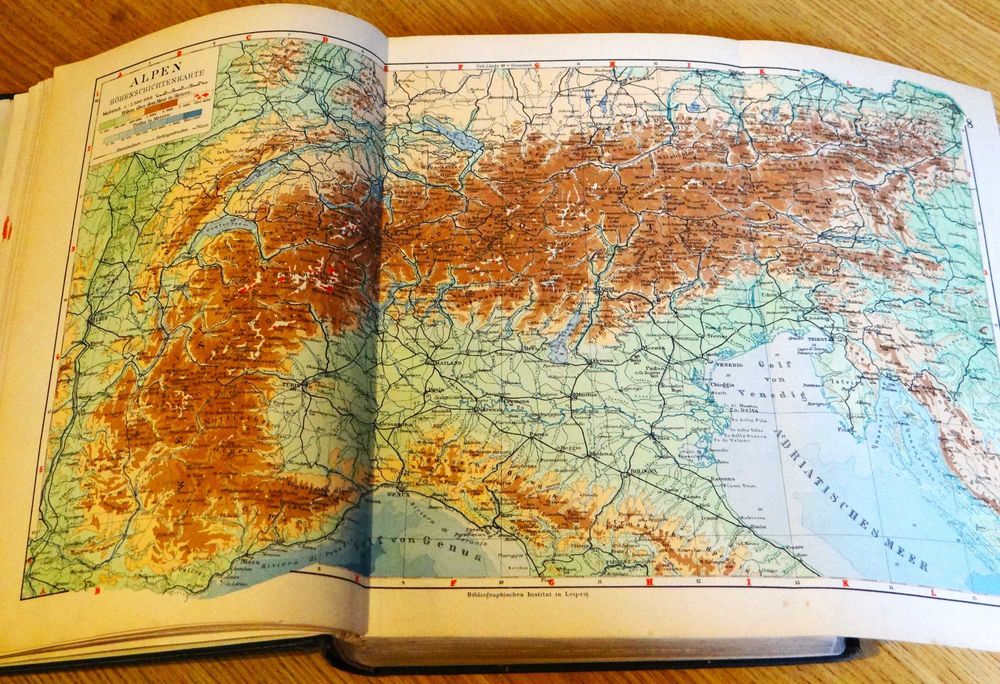Meyers Geographischer Handatlas - 1928 r