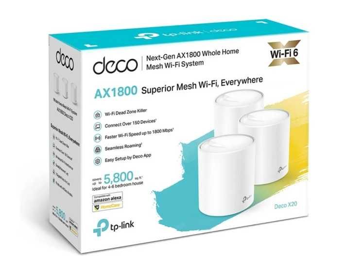 TP-LINK Deco X20 Mesh (3 Units AX1800 Dual-Band) (New, 3-Year Warranty)64738674609667121