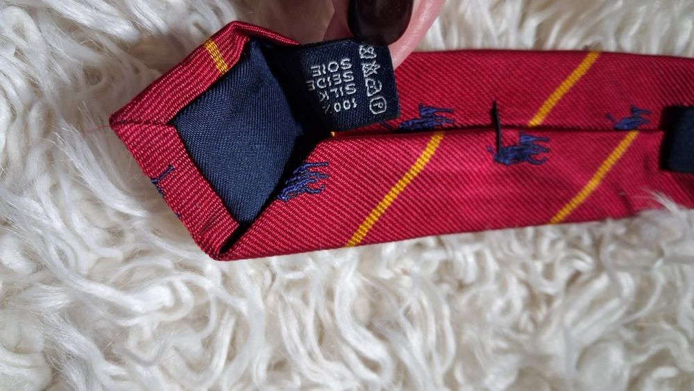 Krawat jedwab Ralph Lauren