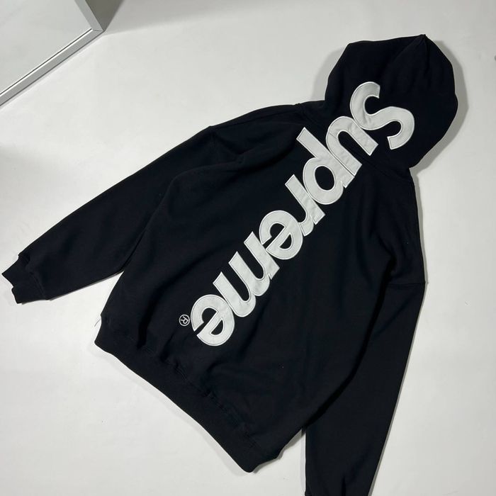 Худі Supreme S-XL оверсайз худак суприм супрім back logo лого надпис на спині зип худи зипка зіп