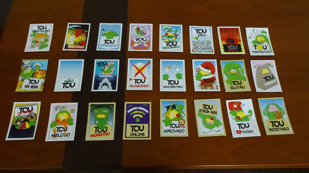 Cromos da caderneta "Tou"