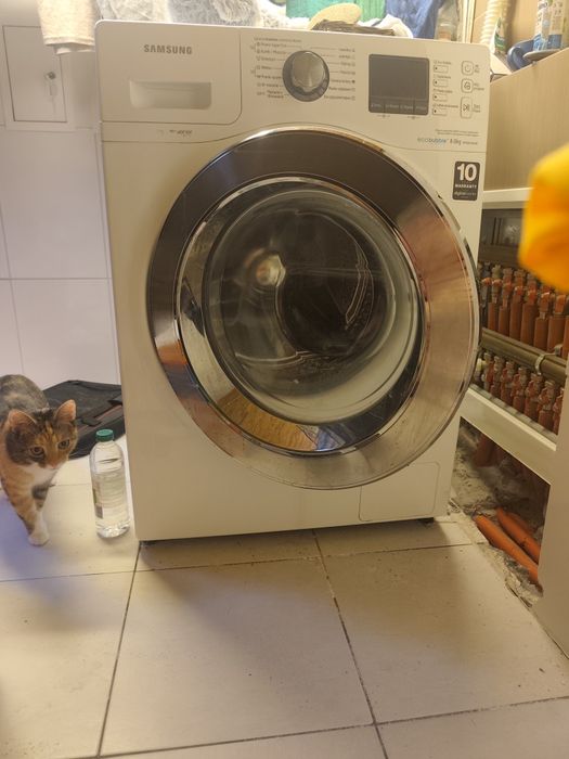 Pralka Samsung Eco Bubble 8kg | USZKODZONA na części lub do naprawy