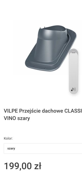 Przejście kominowe VILPE  CLASSIC VINO-grey