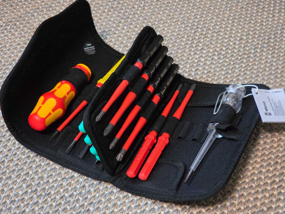 Zestaw Wkrętaków dla elektryka WERA VDE Slim Etui Śrubokręty Rękojeść