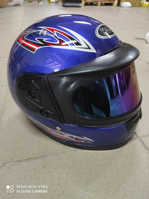 KASK INTEGRALNY na rower skuter motor quad PODWÓJNA szyba rowerowy nie
