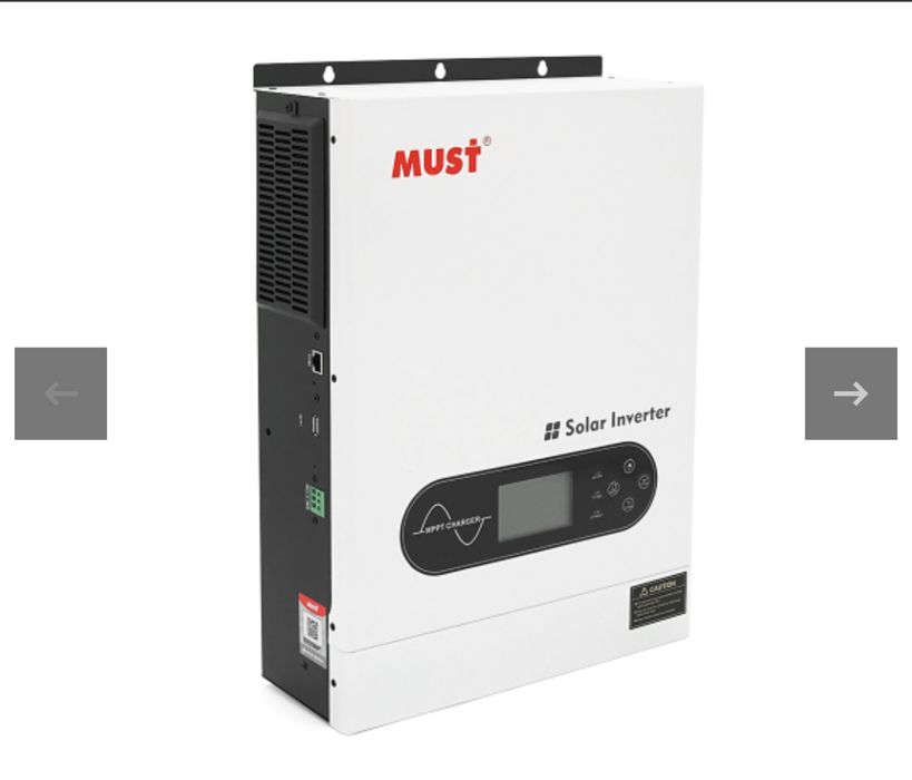 Гібридний інвертор MUST PV18-6048ECO. 6000W, 48V, струм заряду 100A