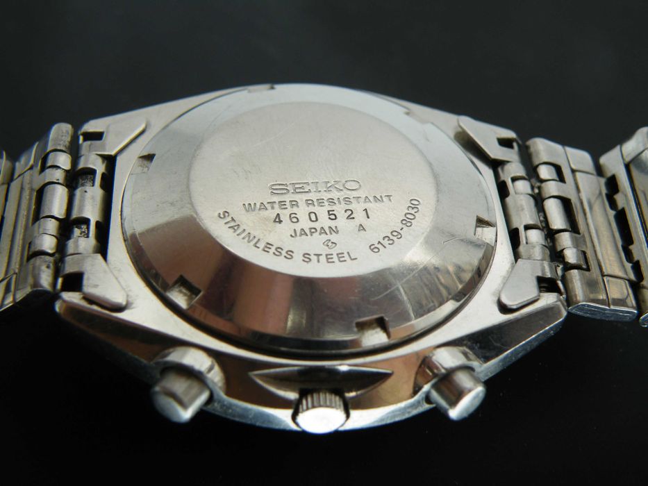 Seiko Chronograph Vintage w Stali z Niebieską Tarczą