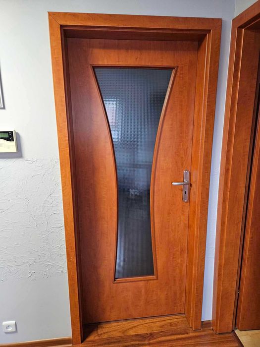 Drzwi wewnętrzne używane po demontażu, kolor calvados, 80