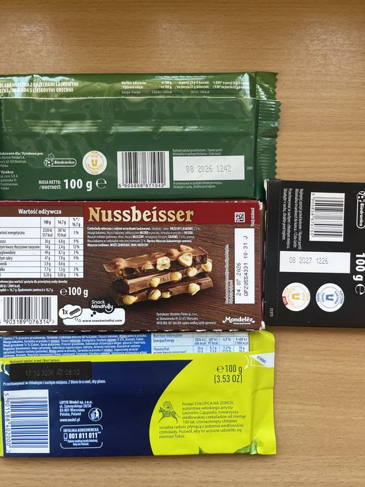 Czekolady różne - 100g