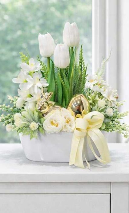 Stroik świąteczny wielkanocny Zajączek Wielkanoc W124