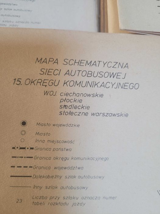 Stare mapy połaczeń autobusowych