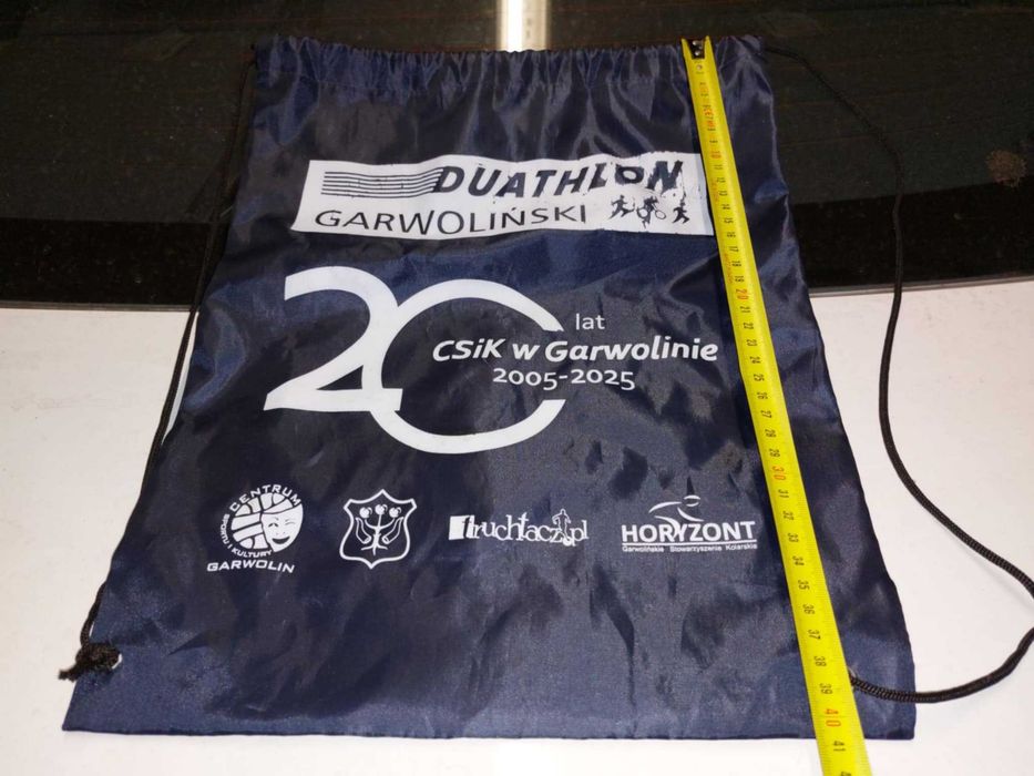 Worek plecak na buty, ubrania. Duathlon Garwoliński 2025