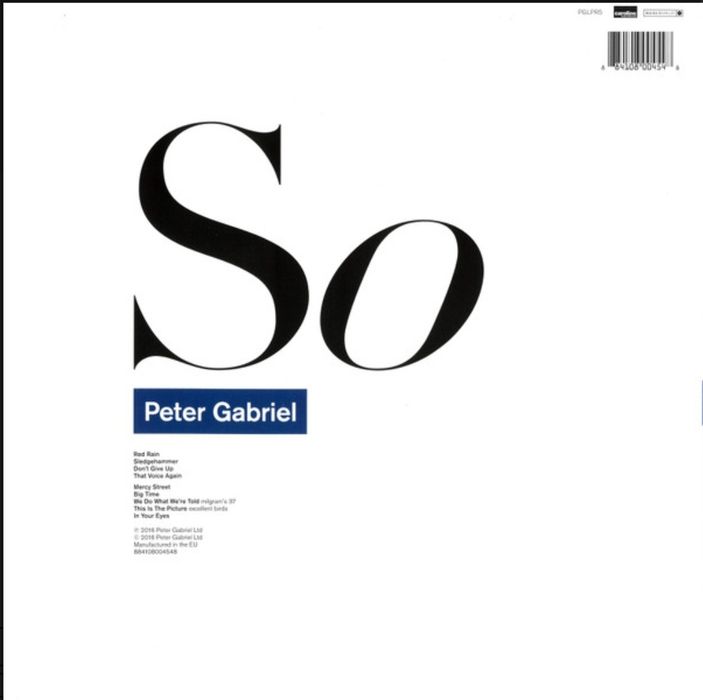 Вінілова платівка  Peter Gabriel - So (LP)