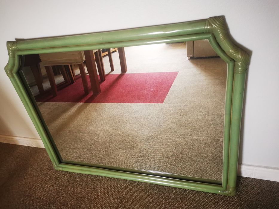 Espelho de bambu verde original