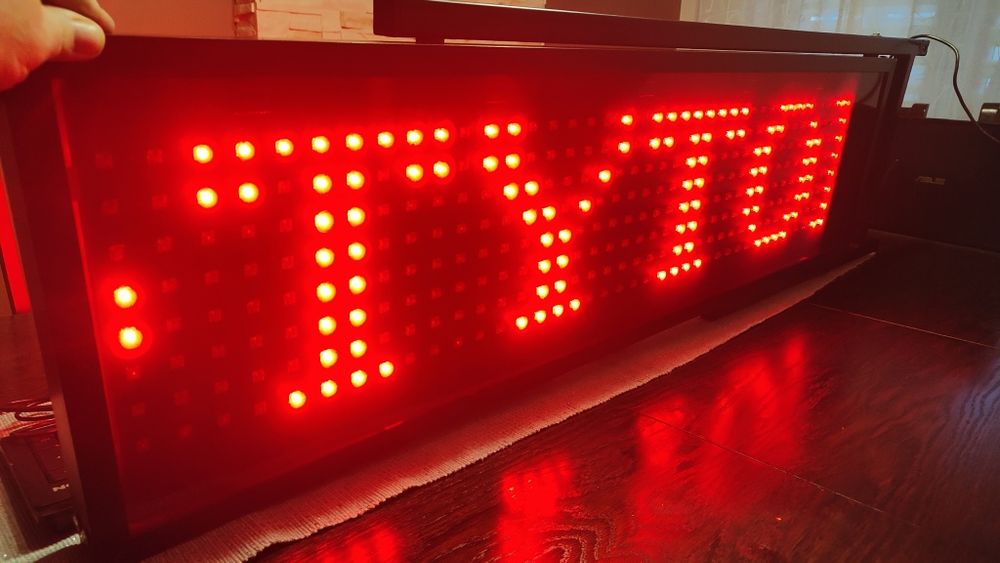 Tablica LED dwustronna 1150x310. Reklama. Banner. Wyświetlacz.