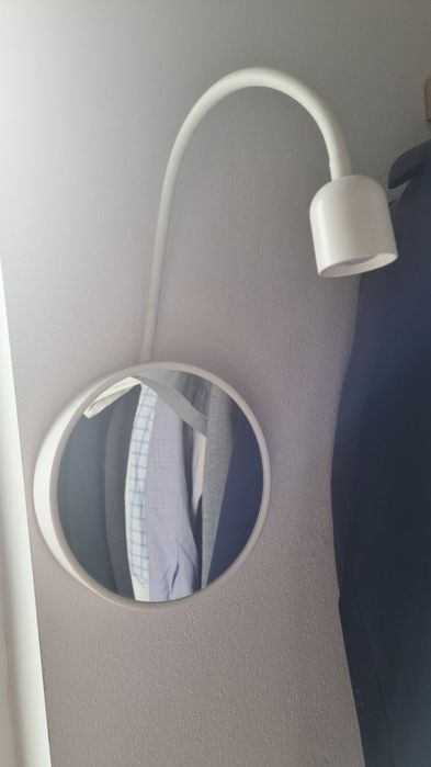 Lusterko Ikea podświetlane białe i miętowe dwustronne + gratis