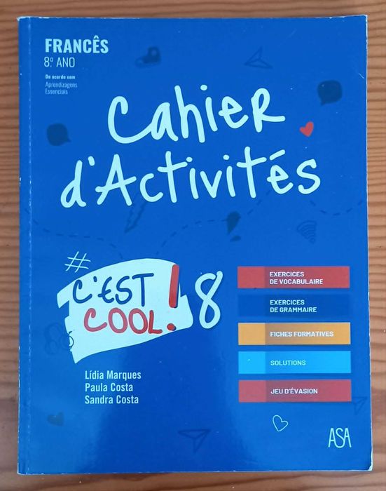 Livro escolar - 8º ano - Francês - Caderno Atividades