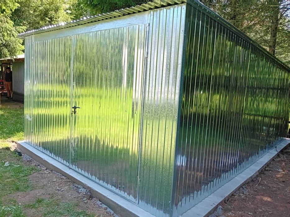 Garaż blaszany 4x5!Garaż blaszak!PRODUCENT!Garaże!Blaszaki 4x4 3x5 6x6