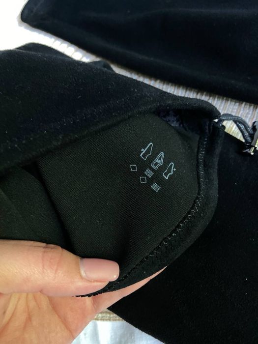 Замшеві чорні ботфорди OMG