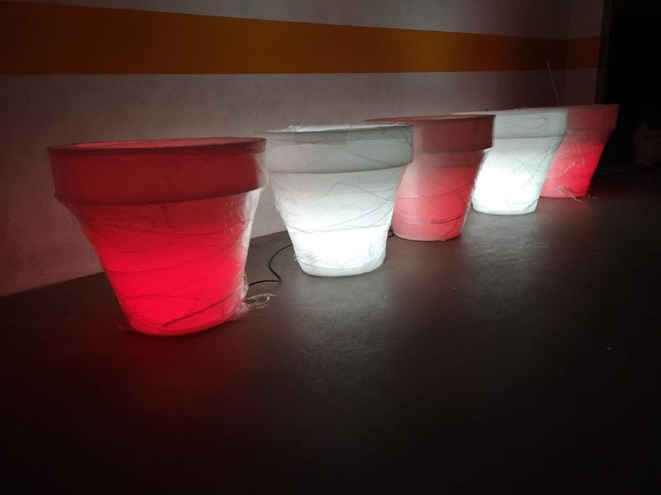Vasos com luz
