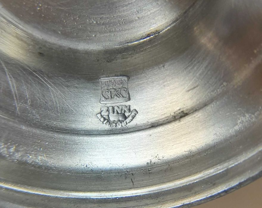 Бокал (Кубок) из олова серебристый Парусник Artina