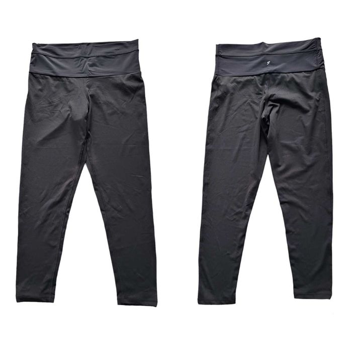 Czarne legginsy sportowe 46,XXXL Work Out getry plus size