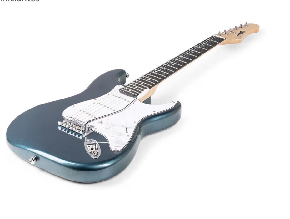 Guitarra eletrica 4/4 set sem fio com kit de amplificador