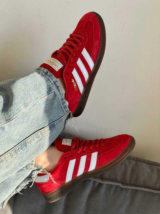 Женские кроссовки Adidas Spezial Handball Red Premium. 36-40