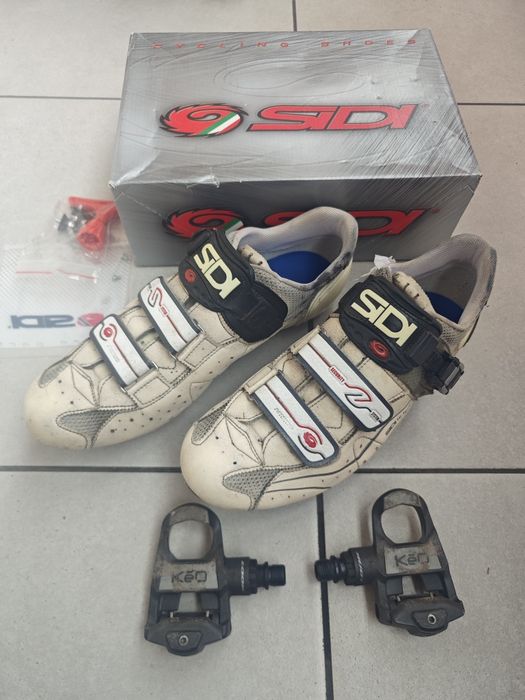 Buty rowerowe Sidi Scarpe Genius szosa bloki i pedały Look Keo rozmiar 44