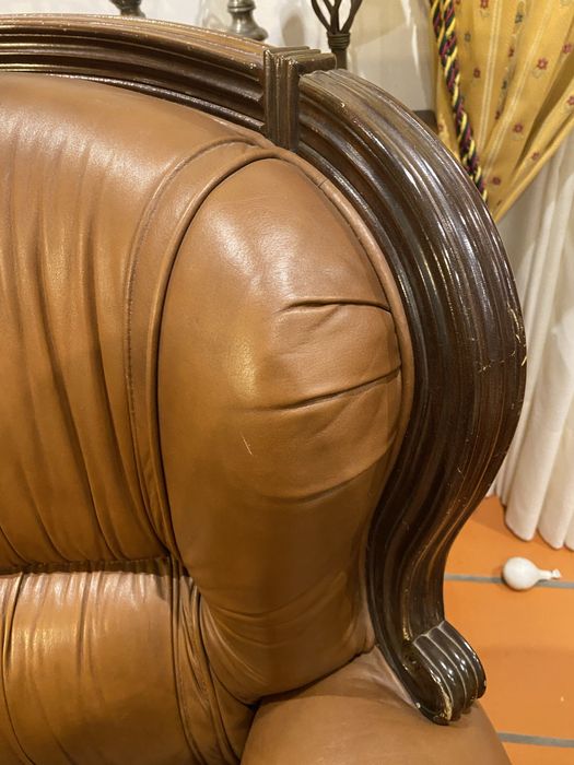 Comjunto de sofas em pele64737907082755122