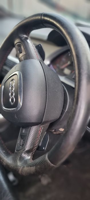 Audi a6 c6 S-line kierownica trój ramiena z łopatkami