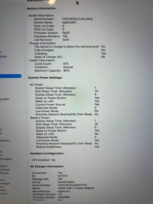 Macbook Pro M1 2021 16 inch