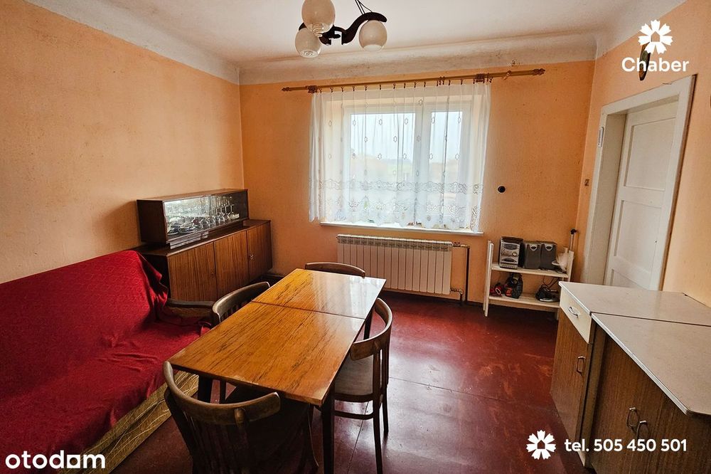 Siedlisko z domem 100 m2, działką 3378 m2 na wsi