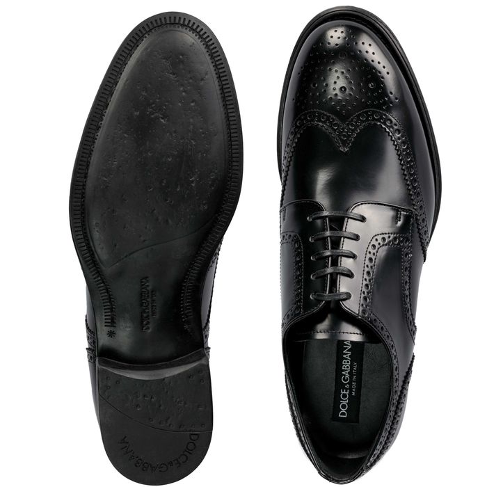 DOLCE&GABBANA skórzane męskie buty DERBY PELLE ITALY -60%%%