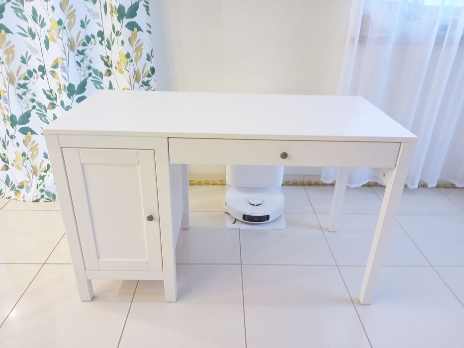 Ikea Hemnes białe, sosnowe biurko 120 x 55 cm