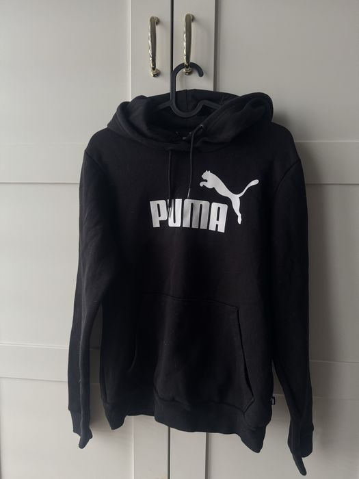 Bluza czarna z kapturem Puma jak nowa