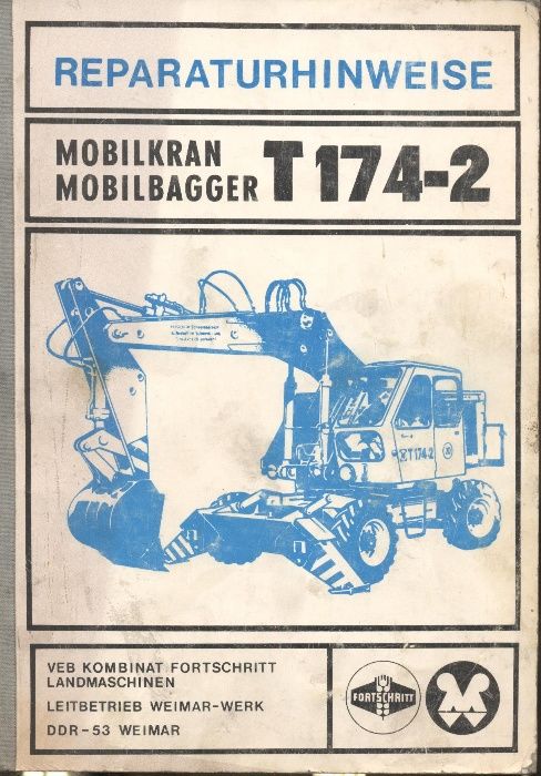 Fortschritt T-174 T-174/2 ksiązka napraw wysylka