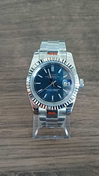 Relógio Seiko Mod automático Datejust Azul
