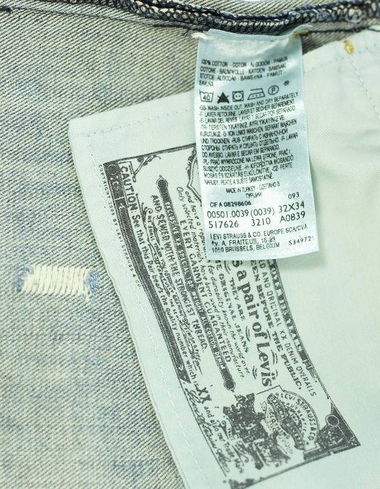 Jeansy spodnie Levi's 501 W 32 L 34 Taper wyborny custom