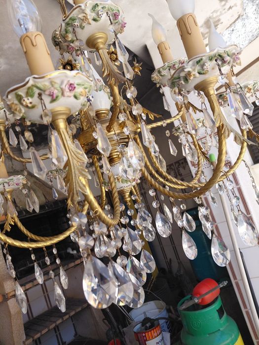 Candeeiro de sala em cristal