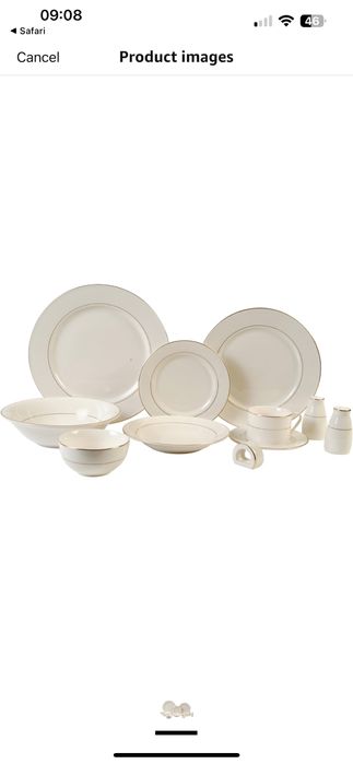 Zestaw obiadowy 6 osob nowy GIBSON