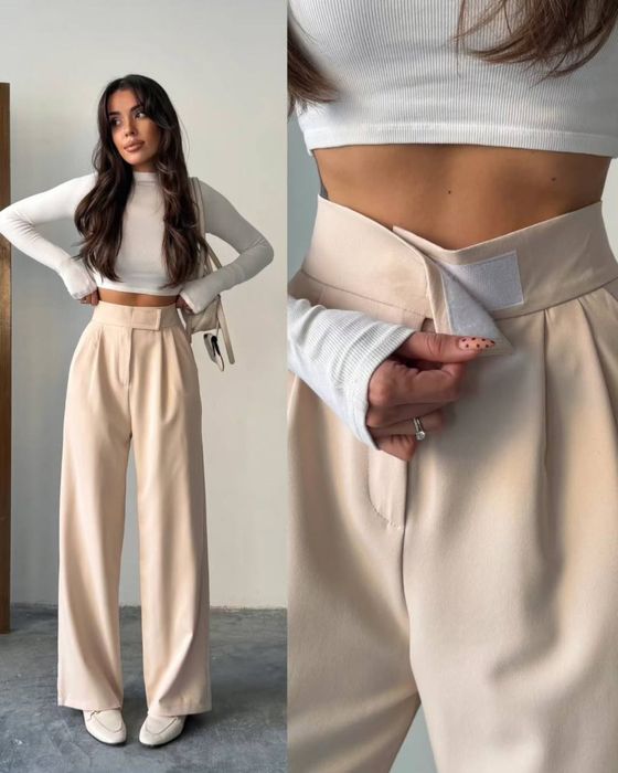 Брюки з регулюванням талії