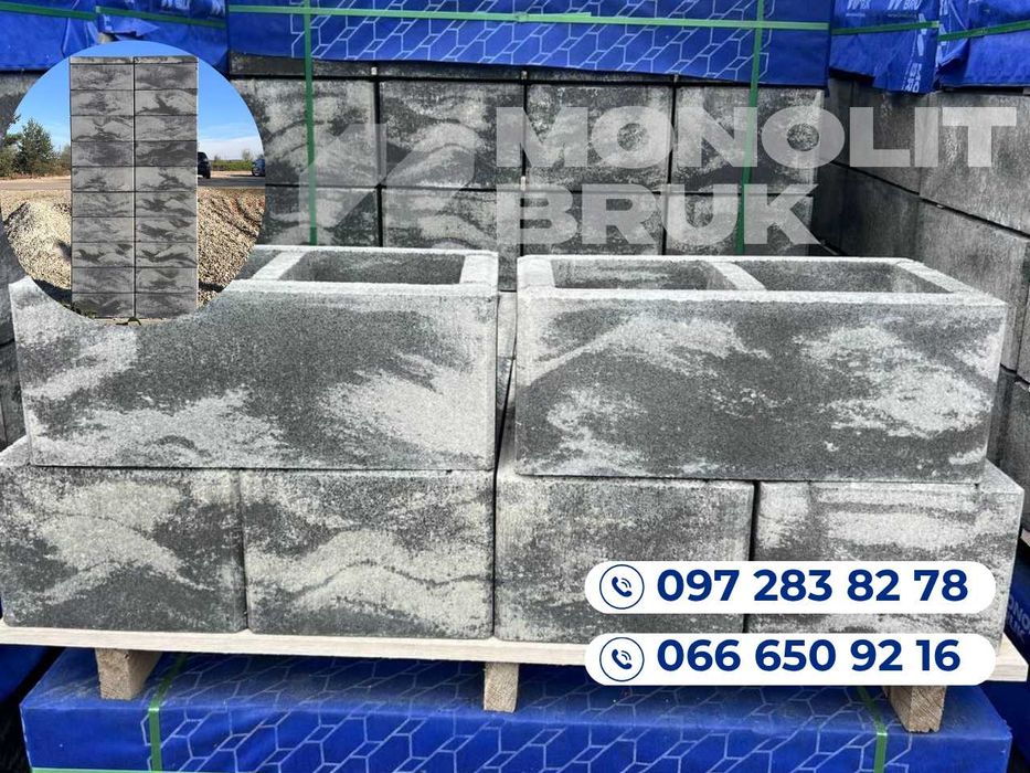 Блоки модульні для огорожі; Блок на паркан;Блок Онікс; Розпродаж