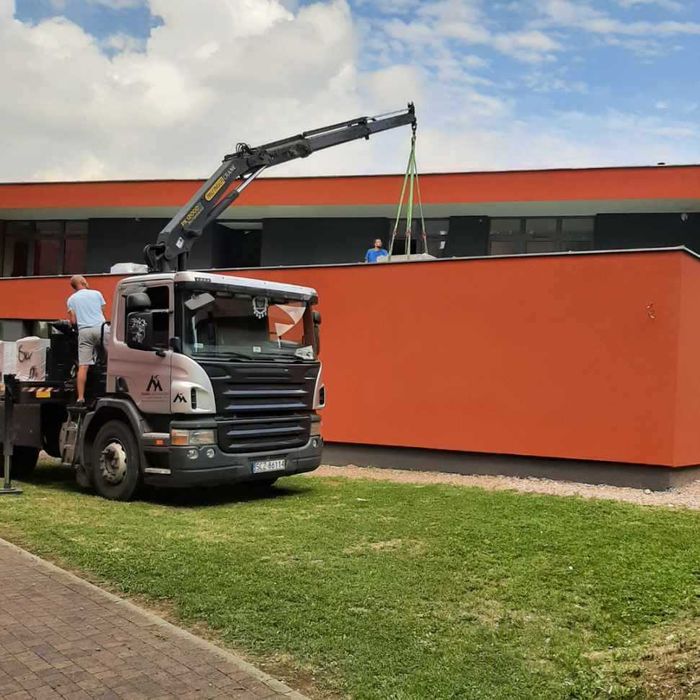 Usługi HDS Żuraw Transport Kamień Ziemia Piasek Granit  BIG BAG Palety