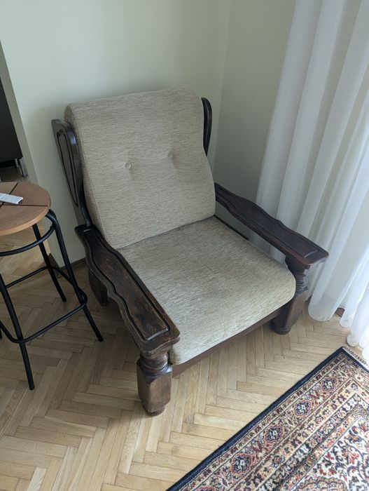 Solidnie wykonany komplet retro do salonu