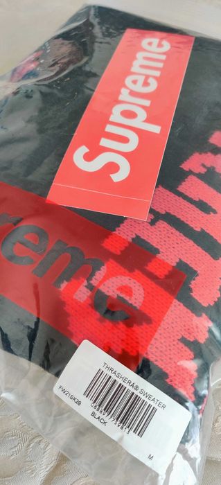 Camisola Supreme-Thrasher preta, tam. M (FW21)