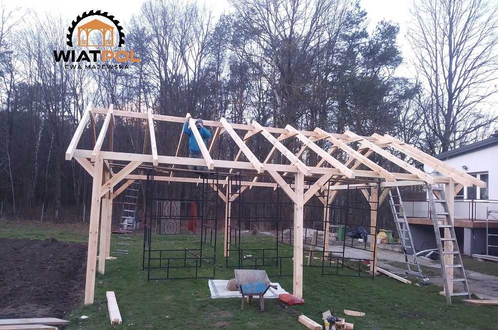 Wiata garażowa o wymiarze 10 x 5