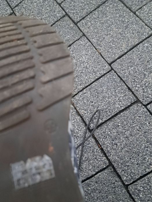 Buty  trapery  biało czarne