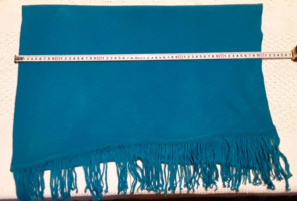 Echarpe grande azul turquesa