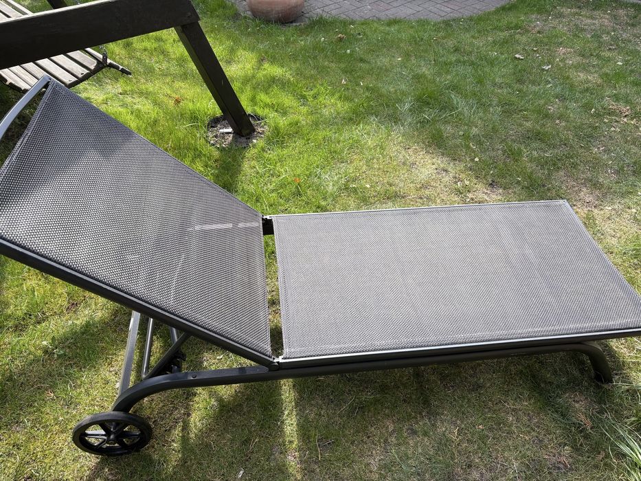 Leżak/łozko ogrodowe aluminium